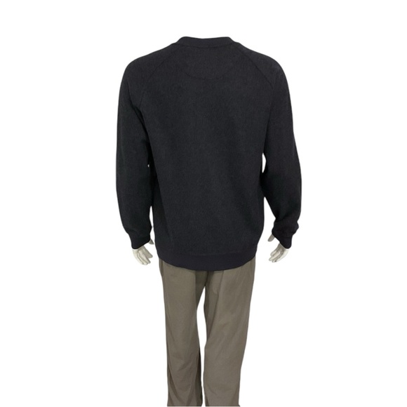 Loro Piana Mens Navy Wool Blend Crewneck Sweater - Picture 2 of 6